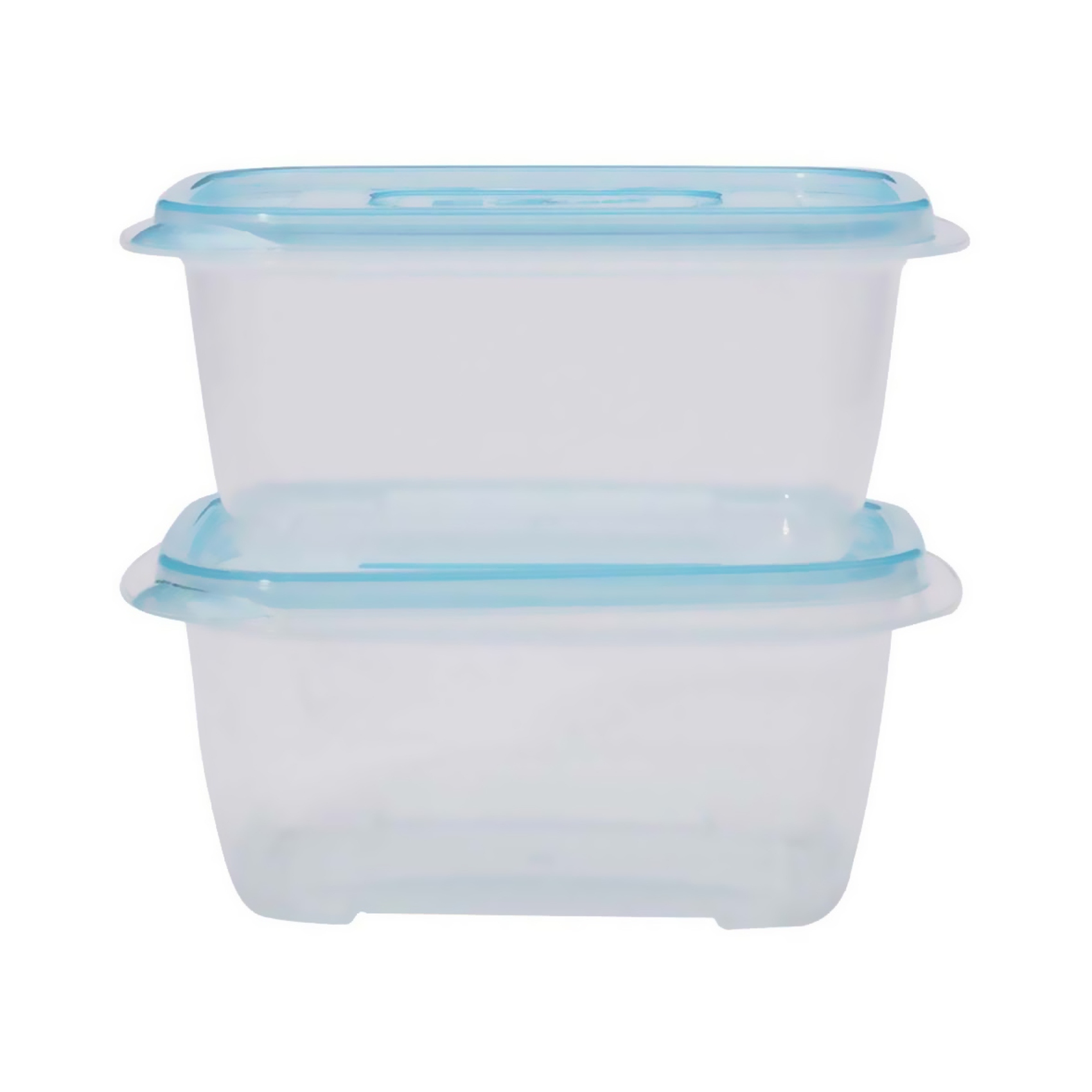 Lock And Lock EZ Lock Pastel Rectangle Food Container Clear 800ml Pack of 2