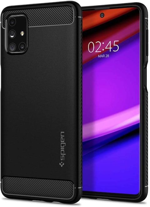 Spigen Samsung Galaxy M31s Rugged Armor case/cover - Matte Black
