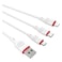Borofone Cable 3 In 1 BX17 White 1 M
