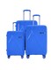 ParaJohn Luggage Sets 3 Piece with Trolley Set With Lightweight Polypropylene Shell 8 Spinner Wheels For Travel, Blue