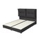 In House Le&oacute;n Velvet Bed Frame - Single - 200x100 cm - Dark Gray