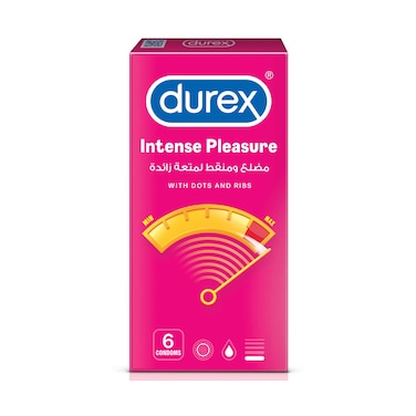 Durex Intense Pleasure Condoms 6 pieces