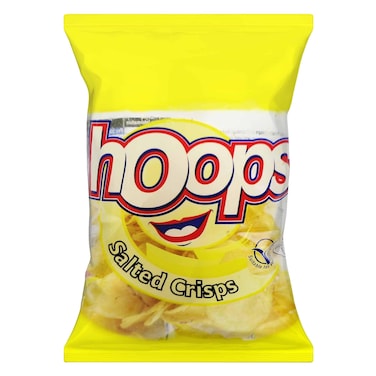 Hoops Salted Crisps Potato Chips 100G
