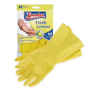 Spontex Gloves Fresh Lemon Medium