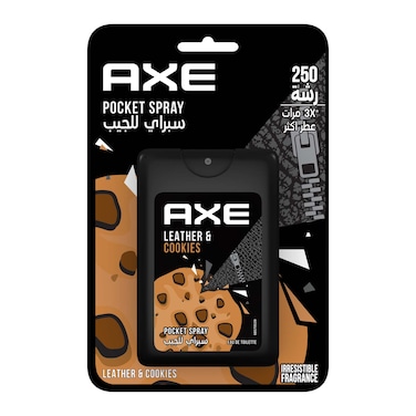 Axe Leather &amp; Cookies Pocket Body Spray for Men - 17ml