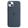 Apple Silicone Case Cover With MagSafe For iPhone 15 Plus Storm Blue