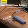 Baseus USB-C Hub 7-in-1 with 4K HDMI, 100W Power Delivery, RJ45 Ethernet, 2 USB-A 3.0, 5Gbps Data Ports, micro SD Card Reader, for Air MacBook Pro XPS, Huawei MateBook other Type-C port devices Grey