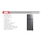 Daewoo Top Mount Refrigerator DW-FR-624VSI 463L Silver