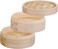 Ibili Bamboo Steamer With Lid, 2 Tier