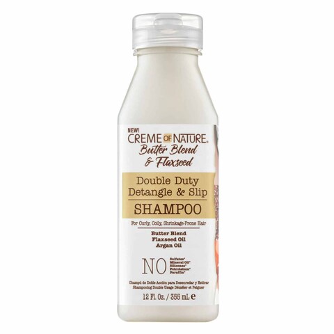 Creme Of Nature Butter Blend And Flaxseed Double Duty Detangle And Slip Shampoo 354ml