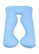 Generic - U-Shape Comfort Maternity Pillow Polystyrene Blue 110x70centimeter