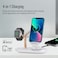 Promate Wireless Charging Station, 4-in-1 Charging Dock with 5W Magnetic MFi Apple Watch Charger, 15W Qi Charging Stand, 24W USB-C Power Delivery Port and 5W/10W Qi Charging Pad, Bonsai Gold