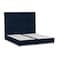 In House Berlin Linen Bed Frame - Single - 200x90cm - Dark Blue