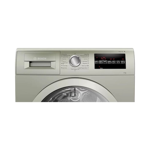 Bosch Condenser Tumble Dryer 8 Kg WTG8641XME Silver Inox