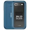 Nokia 2660 Flip, Dual SIM, 4G, Blue (2.8 Inch, Big display, Emergency Button, Preloaded Gameloft Games, Origin Data Games)