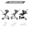 Teknum STROLL - 1 Travel System w / Reversible Stroller and Compacto Baby Car Seat - Grey