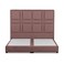 In House Berlin Linen Bed Frame - King - 200x200cm - Dark Pink