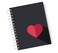 Loud Universe Hardcover Notebook Love Heart Valentine Spiral Notebook with Premium High Quality Paper A5 Size