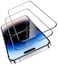 Levelo Full Screen Anti-Static Twice Tempered Glass Screen Protector For iPhone 15, (iPhone 15 Plus)