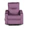 In House Velvet Rocking &amp; Rotating Cinematic Recliner Chair With Cups Holder - Light Purple - AB08