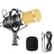 Neewer NW-800 Pro Cardioid Studio Condenser Microphone Set with Shock Mount, Ball-type Anti-wind Foam Cap, 3.5mm to XLR Audio Cable for Recording Broadcasting YouTube Live Periscope (Black(gold))

