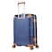 Hard Case Travel Bags Makrolon Polycarbonate Gold Jetstream Aluminum Frame Luggage Zipper Less Suitcase Extra Corner Protection Double Tsa Lock E9R1 Checked Luggage 24 inch Blue Moon