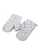 Generic Anti-Scalding Microwave Baking Silver Coated Gloves Silver 25X14X0Centimeter