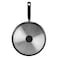 Tefal Delicia Non-Stick Sauce Pan With Lid 16cm Greyish Black With Flat Tawa Greyish Coal 28cm