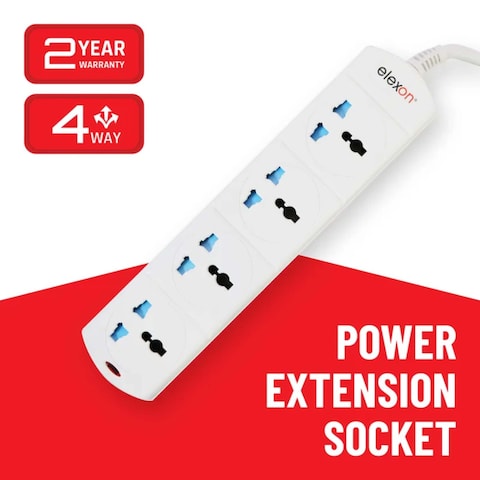 Elexon Power Extension Socket 4 Way 2 Meter El 2007