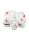 Royalford 45-Piece Dinner Set Floral White
