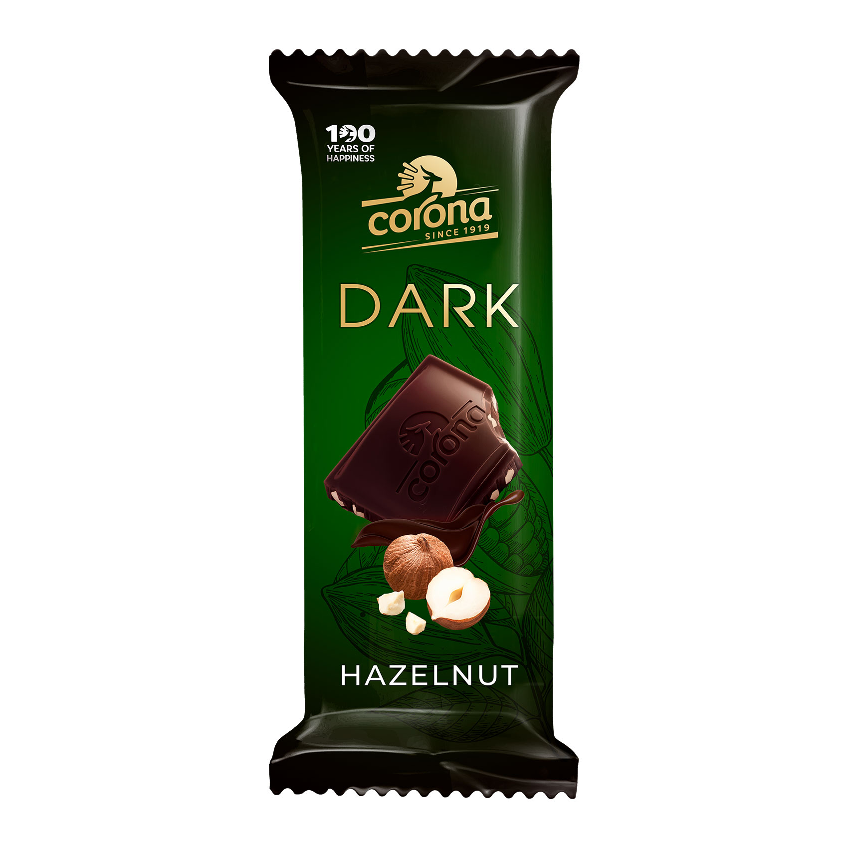 Corona Dark Chocolate with Hazelnut - 1 Piece