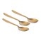 KITCHEN MASTER GOLD DESSERT SPOON, KM0105, 3PC PACK, GRANDE