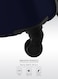 Cabin Size ABS Hardside Spinner Luggage Trolley 20 Inch Navy