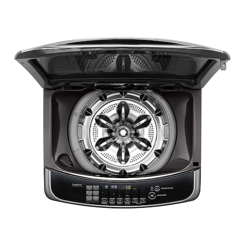 LG Top Loading Automatic Washing Machine - 18.5 KG - Black - T1993EFHSC2