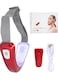 Electric Face Slimming V line Intelligent Face-Lifting Instrument- Face‑Lifting Device - Slimming Vibration Double‑Chin Reducer for Tightening Skin Double Chin Red Blue LED with Remote Control White