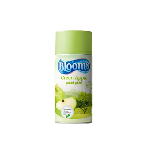 Blooms Air Freshener Replacement with Green Apple Scent - 250 ml