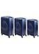 Biggdesign 3 Piece Ocean Design Carry On Luggage Set Navy
