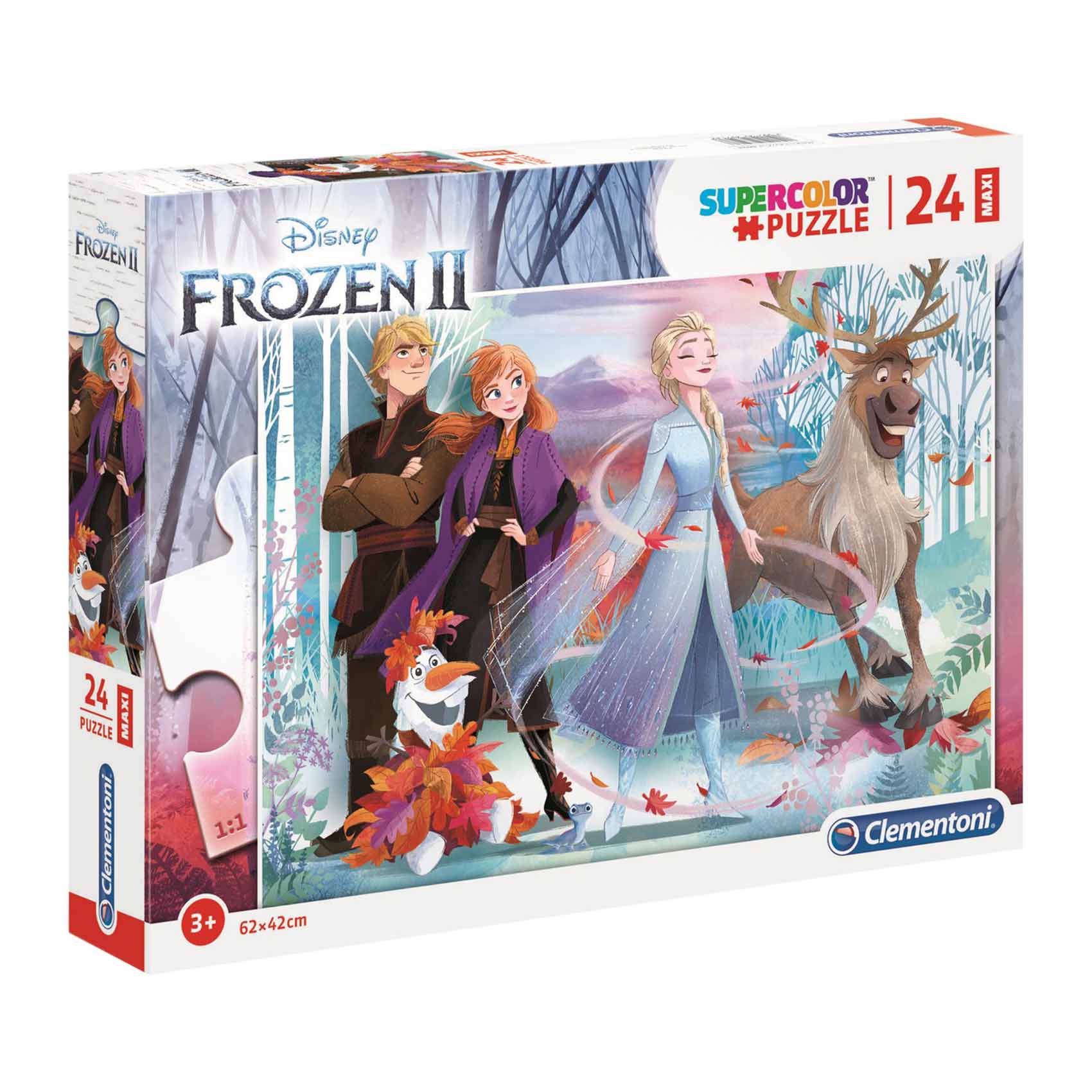 Buy Clementoni frozen 2 supercolor puzzle 24 pieces Online | Carrefour KSA
