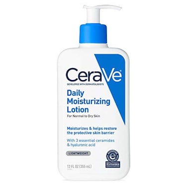 CeraVe Daily Moisturizing Lotion 12 Ounce Face &amp; Body Lotion for Dry Skin with Hyaluronic Acid Fragrance Free