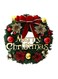 Large Christmas Wreath for Door or Wall, Garland Christmas Home Decoration (Red Ribbon 2)