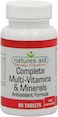 Natures Aid Complete Multi-Vitamins &amp; Minerals, 90 Tablets