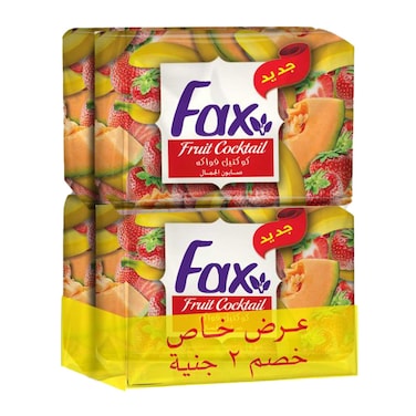 Fax Fruit Cocktail Soap Bar - 110 gram - 4 Count
