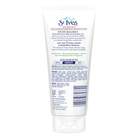 St. Ives Radiant Skin Pink Lemon And Mandarin Orange Scrub 177ml