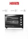 Haam Oven With Grill, 60 Liters, Black, 2000 Watt, Fan, Non-Stick, HMTO60L-19