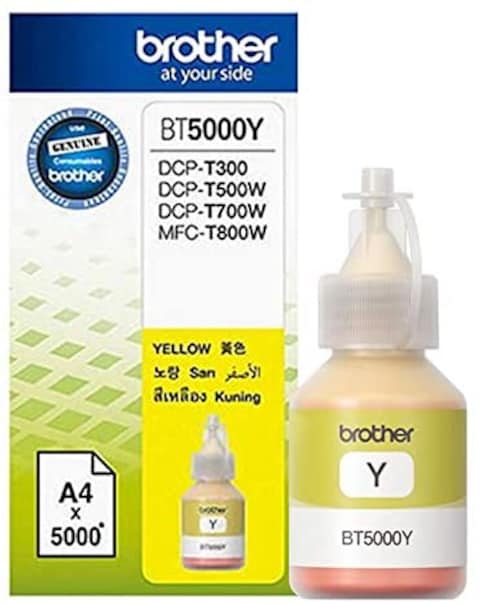 Brother Yellow Ink Bottle For T300 T500W T700W T800W Printers