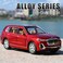YALLABUYIT 1/24 BMW X7 Red SUV Model Car Toy Diecast Toy Cars, Zinc Alloy Pull Back Toy car with Sound and Light for Kids Boy Girl