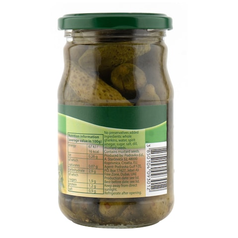 Podravka Cornichons Gerkins Pickle 330g