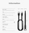 Ringke - Fast Charging Pastel Cable - USB Type - C to Lightning - Black (1.2m)