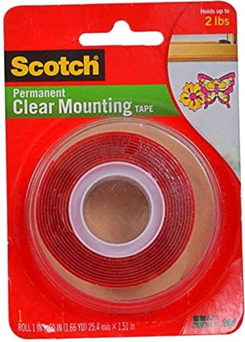 Generic 3M Scotch Clear Mounting Tape 1 X 60 Inchs