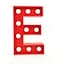 LED Marquee Letter Light Sign Wooden Red (E) 25cm